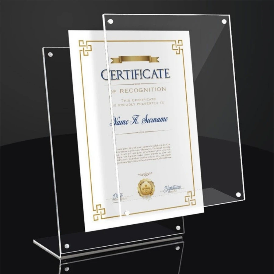 L Shaped Acrylic Frame suppliers